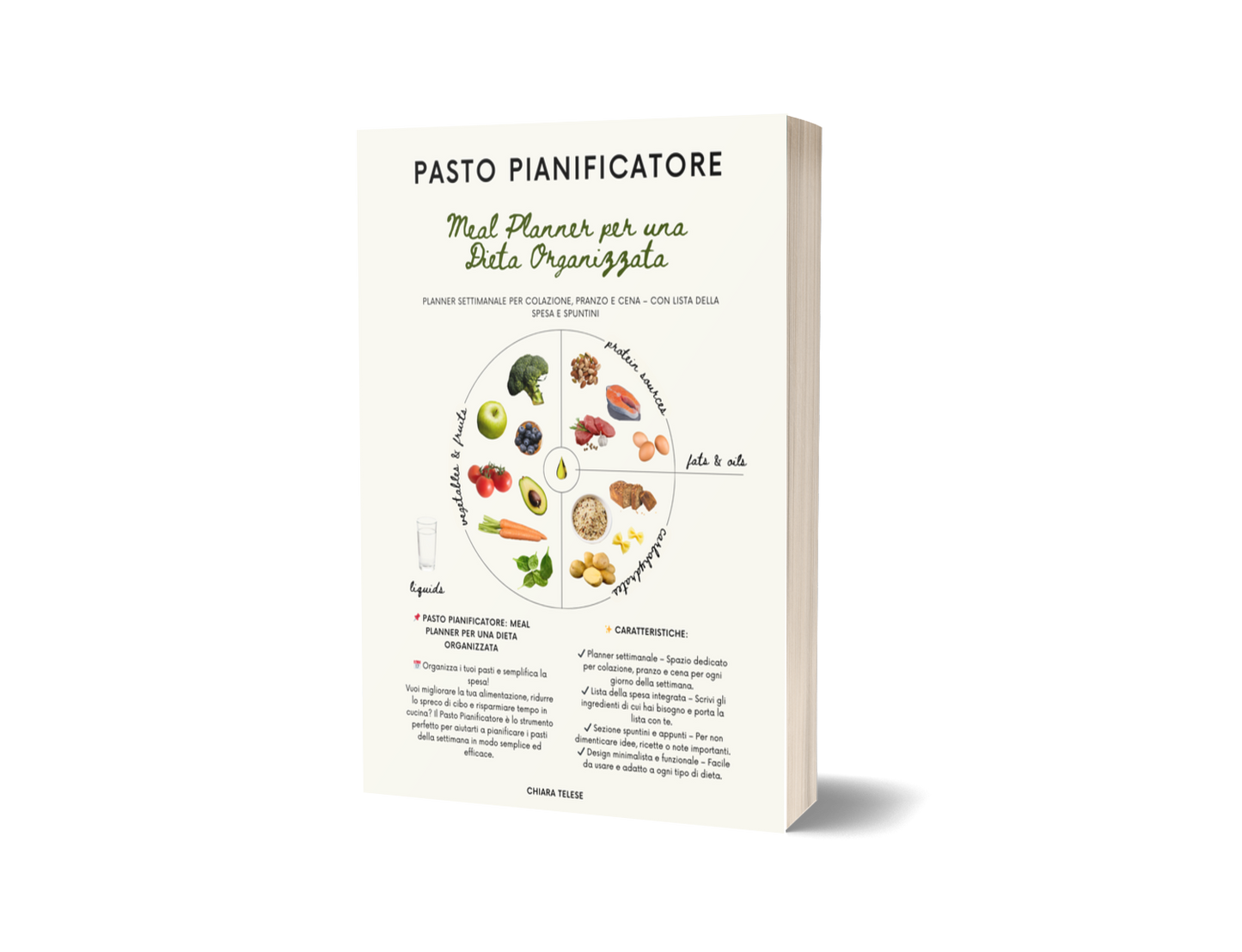 Meal Planner Settimanale in PDF | Pianificatore dei Pasti Stampabile per una Vita Sana e Organizzata