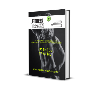 📖 Fitness Tracker – Il Tuo Diario Giornaliero per Monitorare Allenamenti e Alimentazione | Daily Fitness & Nutrition Planner