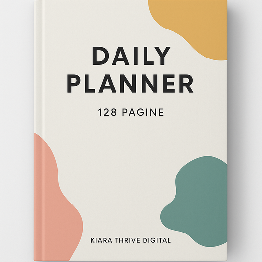 Daily Planner 128 Pagine – Organizza la Tua Vita con Stile