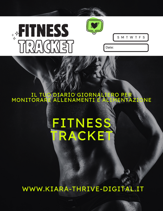 📖 Fitness Tracker – Il Tuo Diario Giornaliero per Monitorare Allenamenti e Alimentazione | Daily Fitness & Nutrition Planner